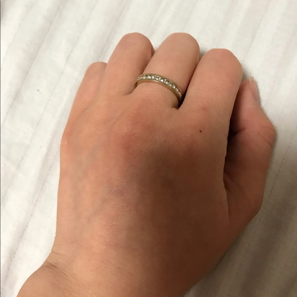 Gold plated ring